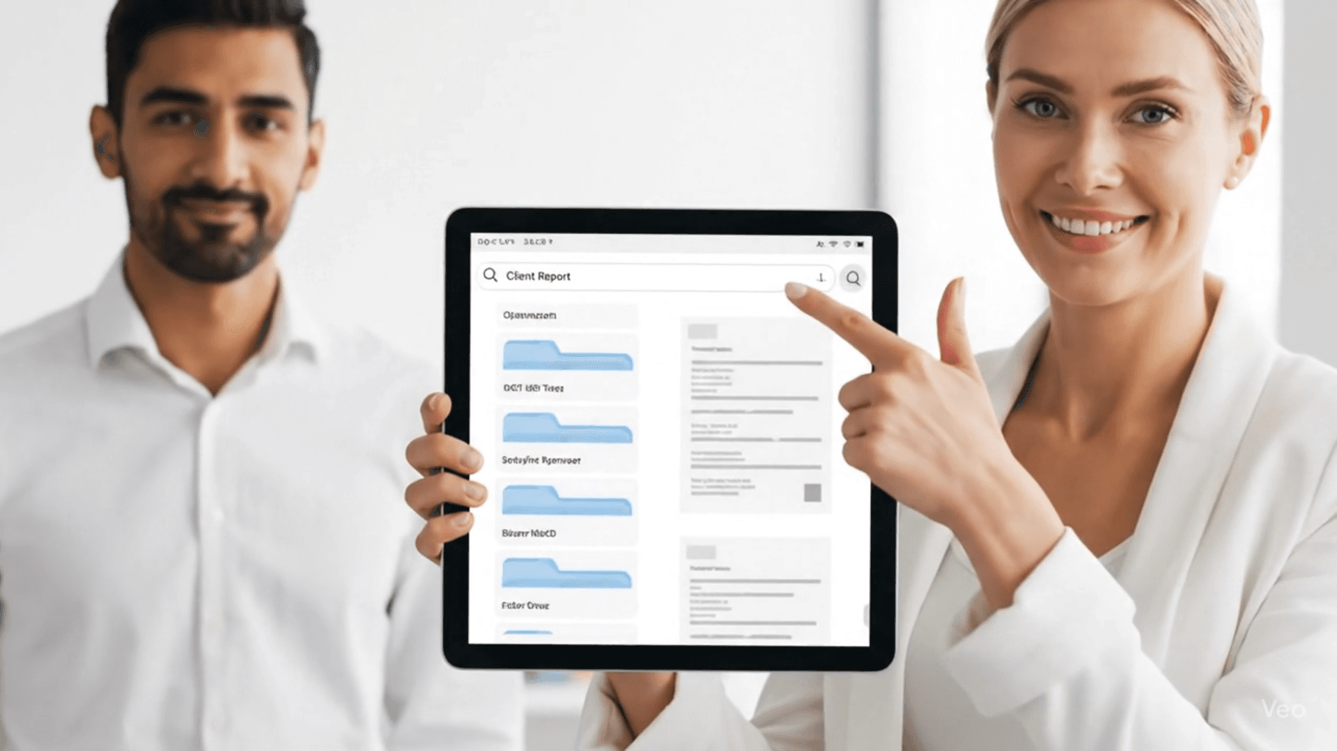 DocuClair document management on a tablet